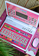 Ноутбук Детский Обучающий с Мышкой 10 функций Розовый