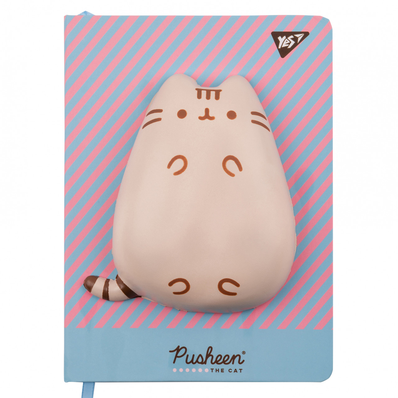 Блокнот сквіш Yes А5 128 аркушів Pusheen клітинка та лінія (151886)