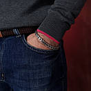 Чоловічий срібний браслет Рамзес (Кардинал). Ширина 7,5 мм. Браслет Фараон срібло 925, фото 8