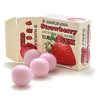 Японська жувальна гумка Marukawa Seika Strawberry Marble Gum, 5.4г