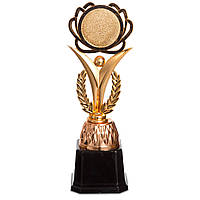 Награда спортивная с местом под жетон Zelart 16729 цвет бронзовый