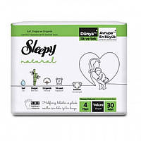 Пiдгузки дитячi SLEEPY "Natural" Maxi-4 (7-14кг) 30шт