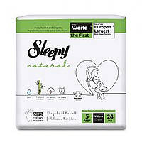 Пiдгузки дитячi SLEEPY "Natural" Junior-5 (11-18кг) 24шт