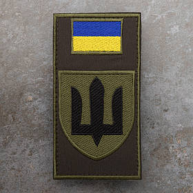 Шеврон-заглушка інженерні, радіотехнічні війська олива