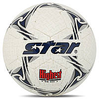 Мяч футбольный STAR HIGHEST SB405 цвет белый-темно-синий