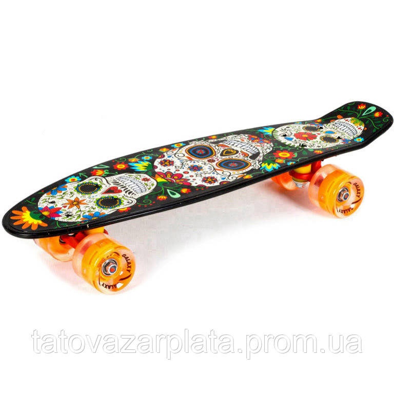 Скейтборд Пенні Борд зі світними Колесами Пластиковий Penny Board