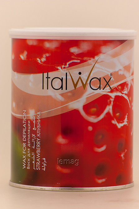 ItalWax Віск теплий в металевій банці - Полуниця, 800 мл, фото 1