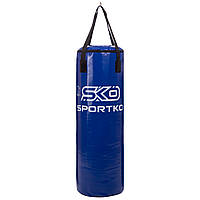 Мешок боксерский Цилиндр ременное крепление ЭЛИТ SPORTKO MP-1 цвет синий