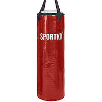Мешок боксерский Цилиндр ременное крепление Классик SPORTKO MP-3 цвет красный