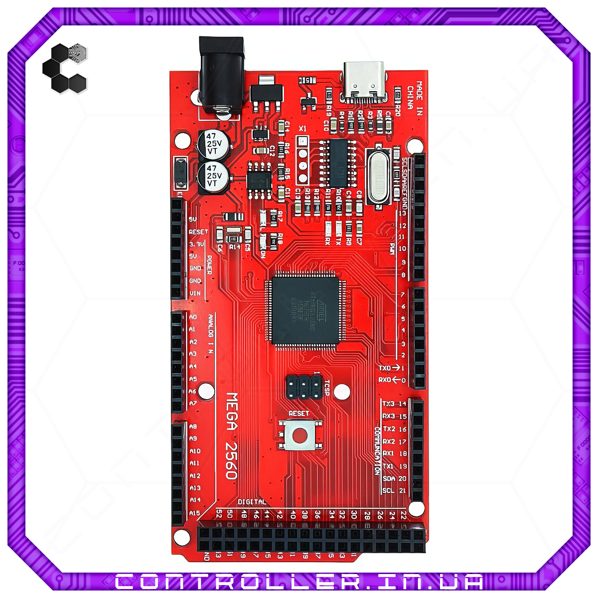 Мікроконтролер Arduino Mega 2560 R3 Type-C