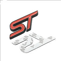 Надпись ST на багажник и решётку автомобилей Ford, эмблема Ford ST