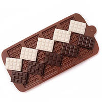 Силіконова форма для шоколаду міні плитки