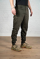 Тактические штаны олива ХБ (хлопок) мужские. Брюки летние милитари хаки однотонные