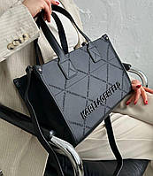 Женская сумка Karl Lagerfeld Black эко кожа сумка Карл Лагерфельд черная на 1 отделение KARL