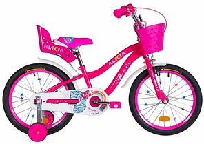 Дитячий велосипед двоколісний 18" FORMULA ALICIA РАМА-9,5" ST малиновий