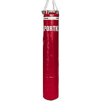 Мешок боксерский Цилиндр с кольцом и цепью SPORTKO MP-4091 цвет красный