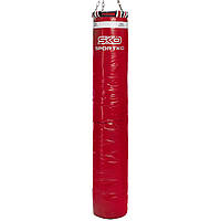 Мешок боксерский Цилиндр с кольцом и цепью SPORTKO MP-4090 цвет красный