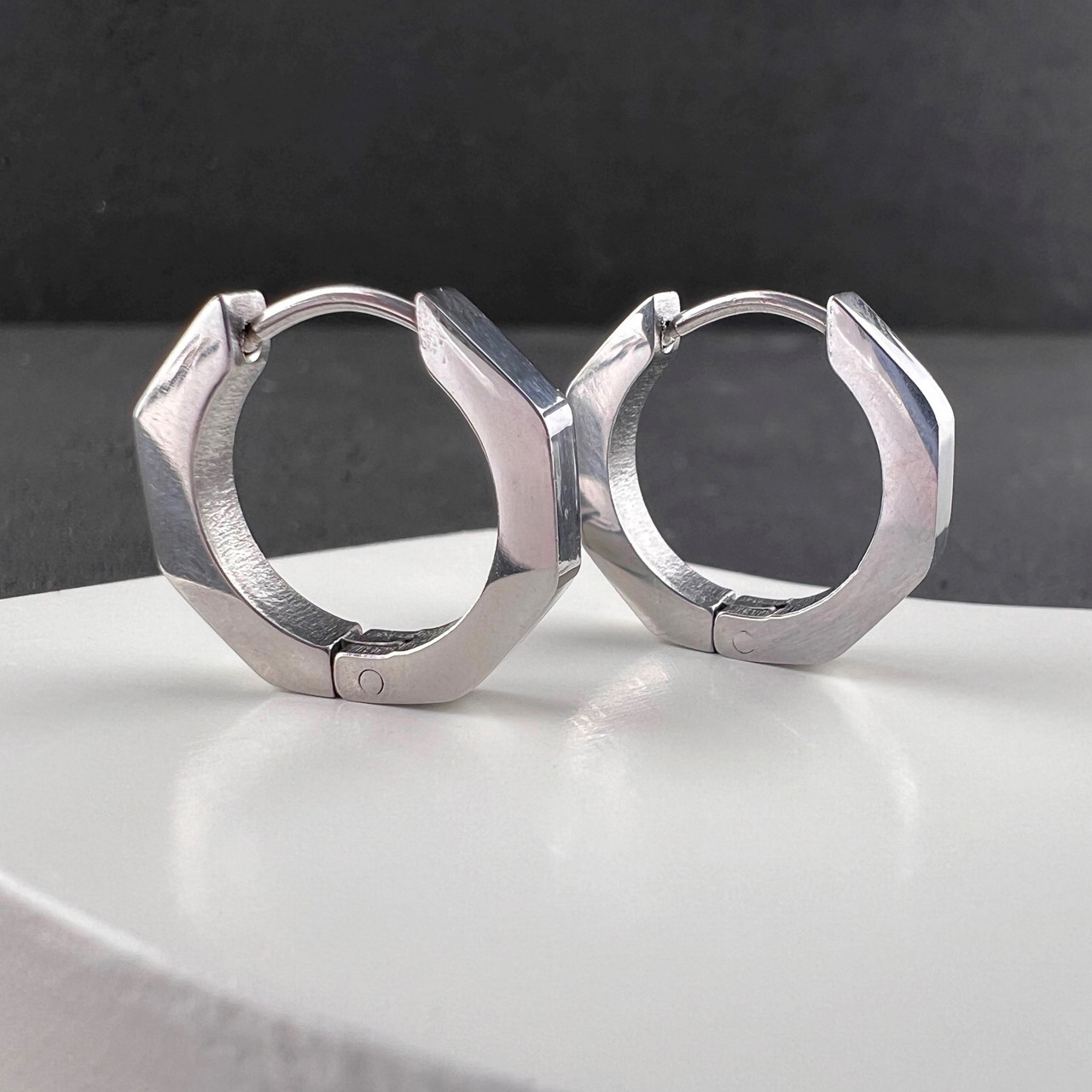 Сережки з нержавіючої медичної сталі, фото 1