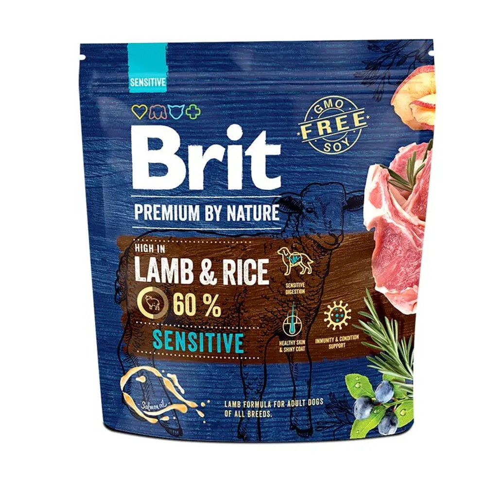 Brit Premium Sensitive Lamb для собак з ягням 1 кг