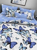 Комплект постільна білизна бязь преміум люкс євро-розмір