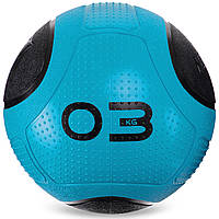 Мяч медицинский медбол Zelart Medicine Ball FI-2620-3 3кг синий-черный