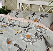 Комплект постільна білизна бязь преміум люкс євро-розмір