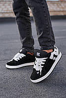 Женские стильные качественные демисезонные кроссовки DC Court Graffik , черно белые