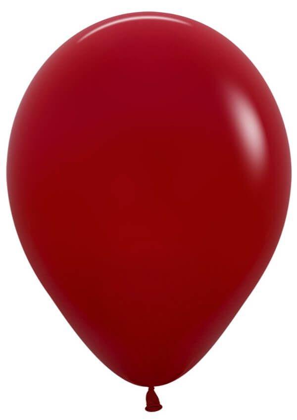 Sempertex 12"/30 см Imperial Red Імперско червоний. Шары воздушные латексные пастель Мін.замовлення 5 шт