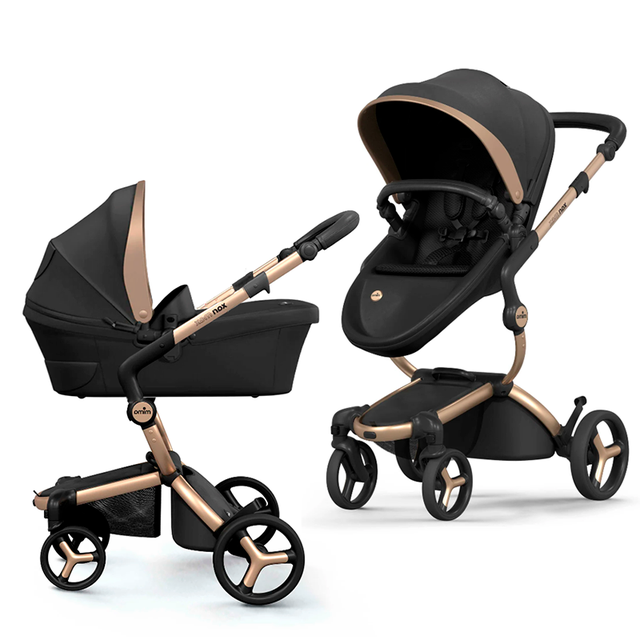 Коляска 2 в 1 Mima Xari Max Black & Gold Special Edition