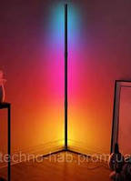 Торшер LED лампа світильник кутовий RGB