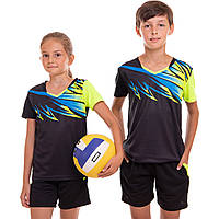 Форма волейбольная подростковая Lingo LD-P818 размер 2XS цвет черный