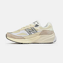 Жіночі Кросівки New Balance 990v6 Made in USA Beige White / Нью Беланс 990в6 Мейд Ін ЮСА Бежеві з Білим, фото 3