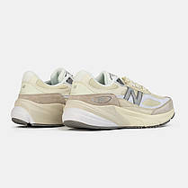 Жіночі Кросівки New Balance 990v6 Made in USA Beige White / Нью Беланс 990в6 Мейд Ін ЮСА Бежеві з Білим, фото 5