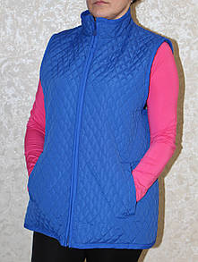 Жіноча флісова жилетка колір синій