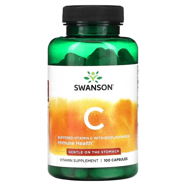Вітамін C (Естер-С) з біофлавоноїдами 500 мг 100 капс Swanson США, фото 1