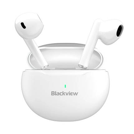 Бездротові навушники Blackview AirBuds 6 White Bluetooth 5.3, фото 1