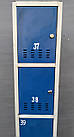 Камера, локер для магазину на 5 комірок 200х30х50 см., синя, Б/у, фото 5