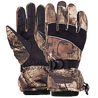 Перчатки для охоты рыбалки и туризма теплые MARUTEX A-610 размер M-L цвет камуфляж лес