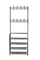 Вешалка для одежды напольная с полками для обуви 60х28х155 см СТ-4