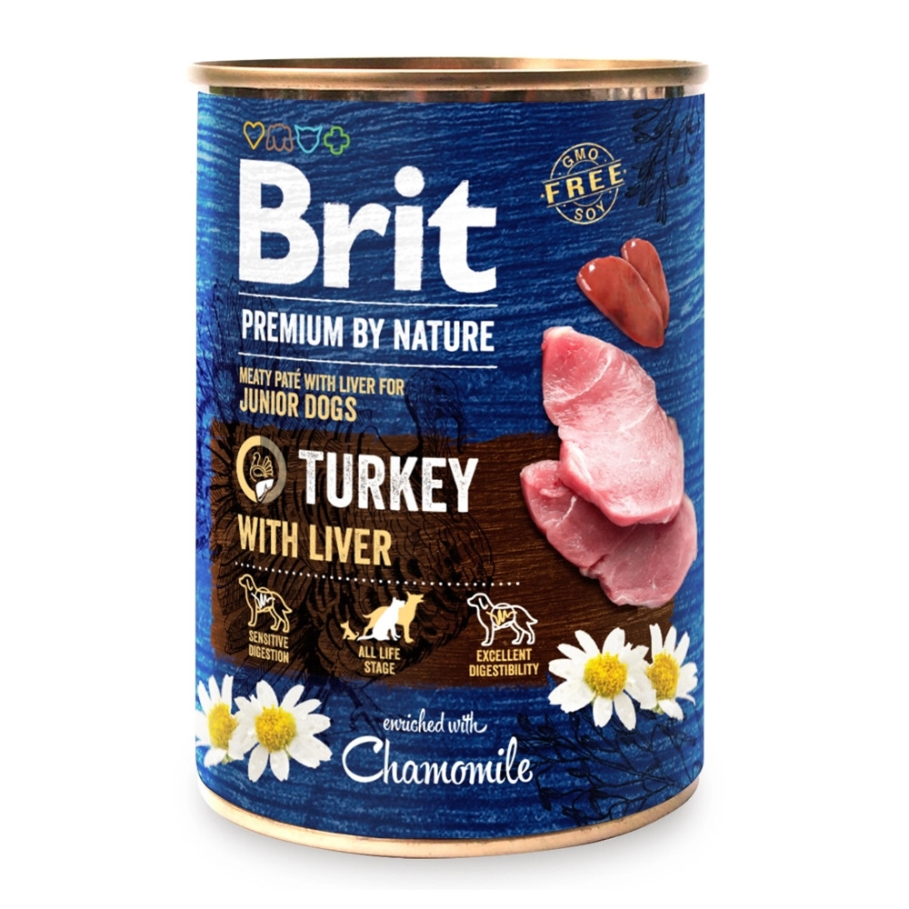 Brit Premium by Nature з індичною печінкою для собак 400 г