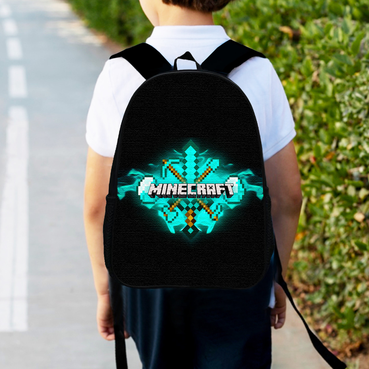 Рюкзак дитячий майнкрафт "Minecraft" 34х27см, міський ранець для хлопчика з принтом (0414), фото 1