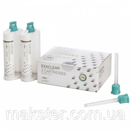 EXACLEAR, прозорий А-силікон (2 картриджа (48 мл) + 6 насадок), фото 1