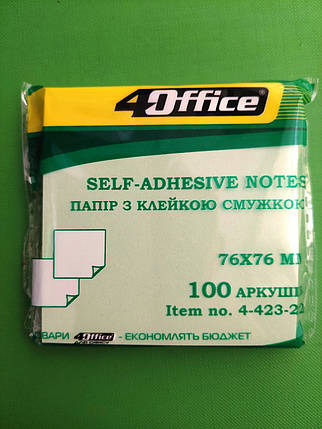 Канц Бумага кл. 76*76 "4OFFICE" 4-423 100л, кол.ассорті  (12/360), фото 1