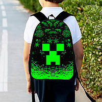 Рюкзак дитячий майнкрафт "Minecraft" 34х27см, міський ранець для хлопчика з принтом