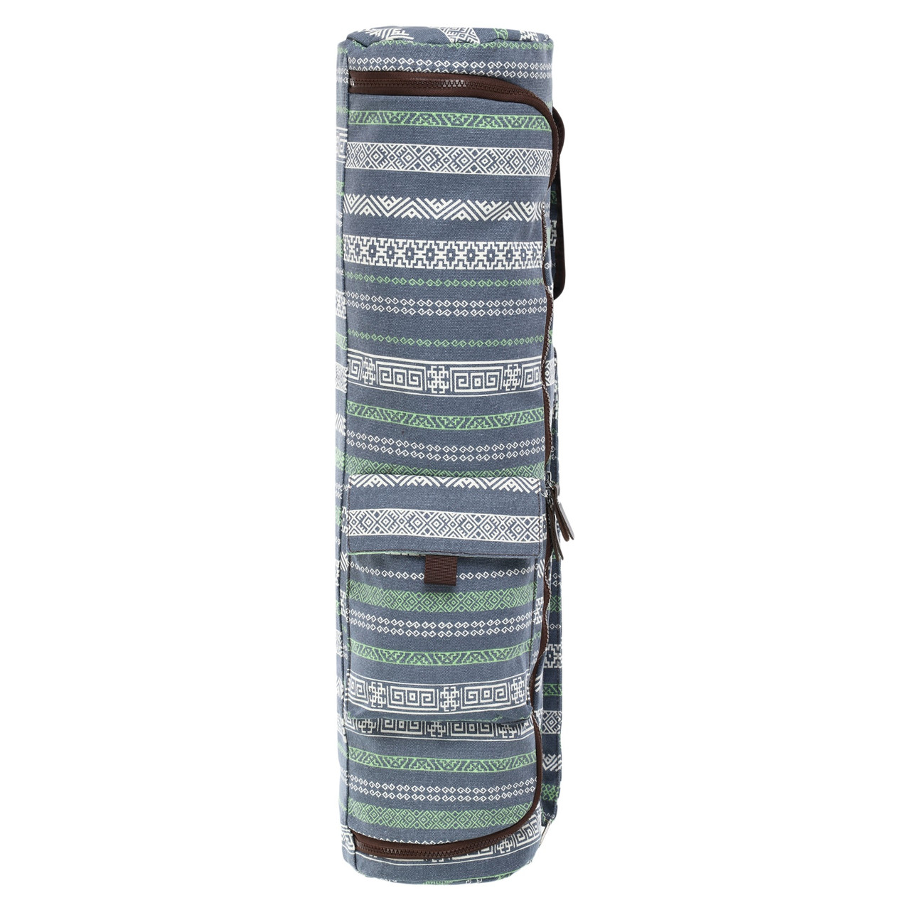 Сумка-чехол для йога коврика KINDFOLK Yoga bag Zelart FI-8362-3 серый-синий - фото 7 - id-p2132977168