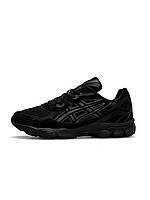 Мужские кроссовки ASICS Gel NYC Black черные замшевые спортивные кросовки асикс гель демисезонные