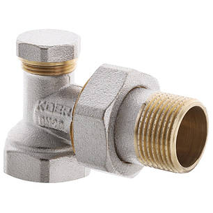 Кран радіаторний без ручки кутовий 1/2x1/2 KOER KR.902, фото 1