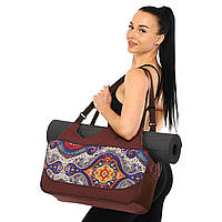 Сумка для йоги KINDFOLK Yoga bag Zelart FI-8366-4 темно-синий-фиолетовый