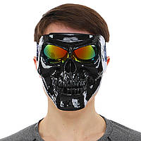 Защитная маска Zelart MZ-6 цвет черный