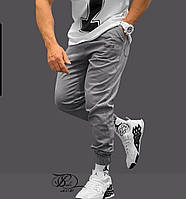 Мужские стильные штаны-джоггеры из джинсы размеры M-2XL